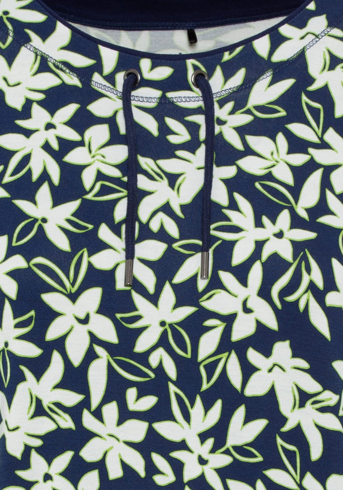 3/4 Sleeve Floral Print Tee containing LENZING™ ECOVERO™ Viscose