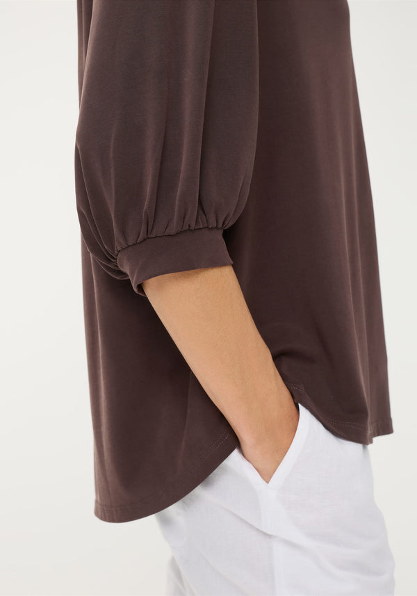 Solid Tunic T-Shirt - Olsen Fashion