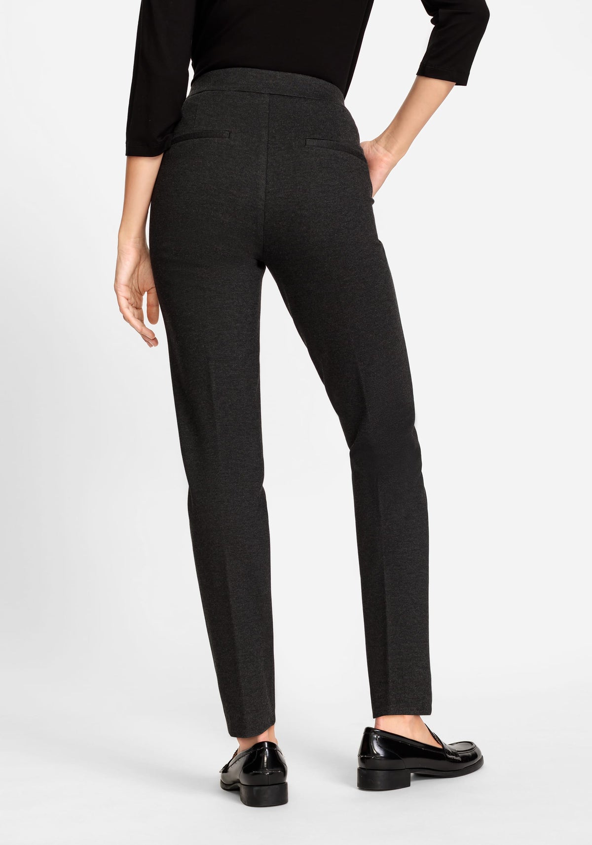 Pia Fit Slim Leg Jersey Knit Pull-On Pant