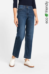 Mona Fit Straight Leg 5-Pocket Jean containing REPREVE®