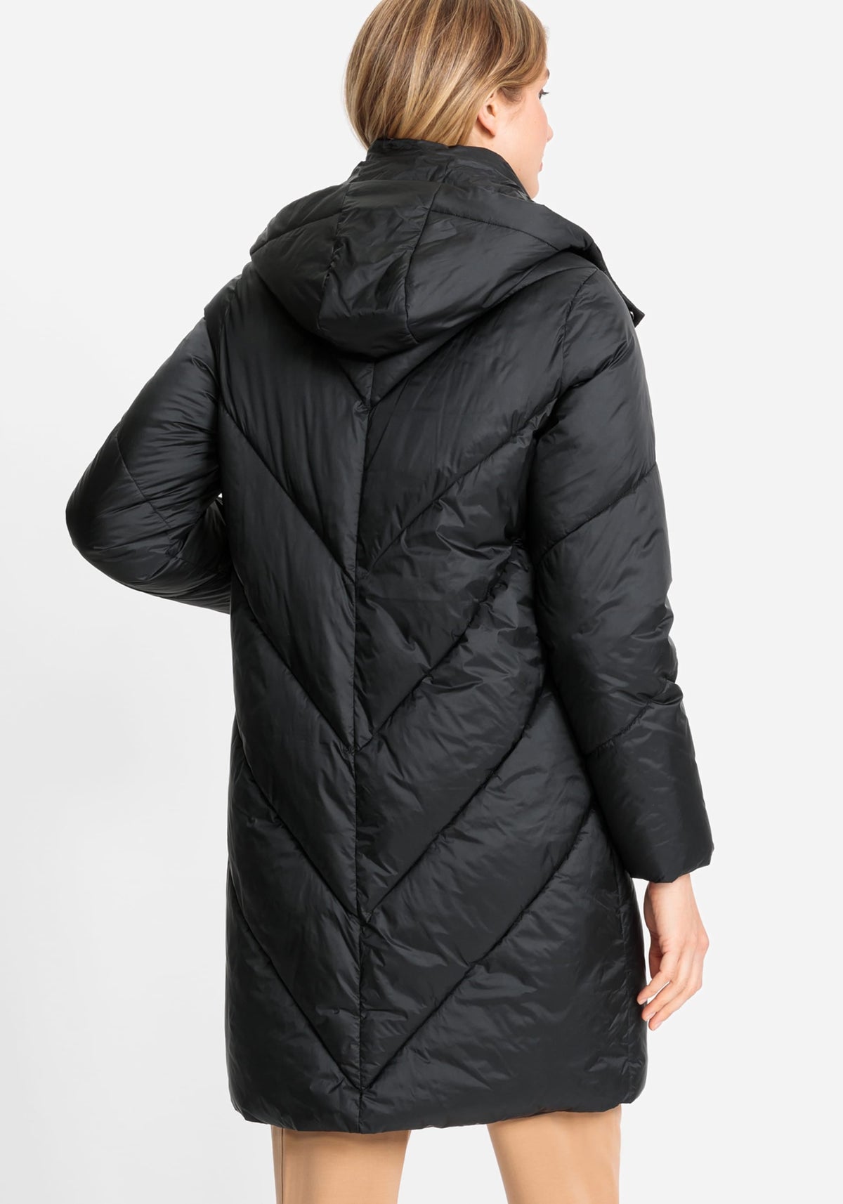 Longline Quilted Coat with Removable Hood made with 3M Thinsulate™