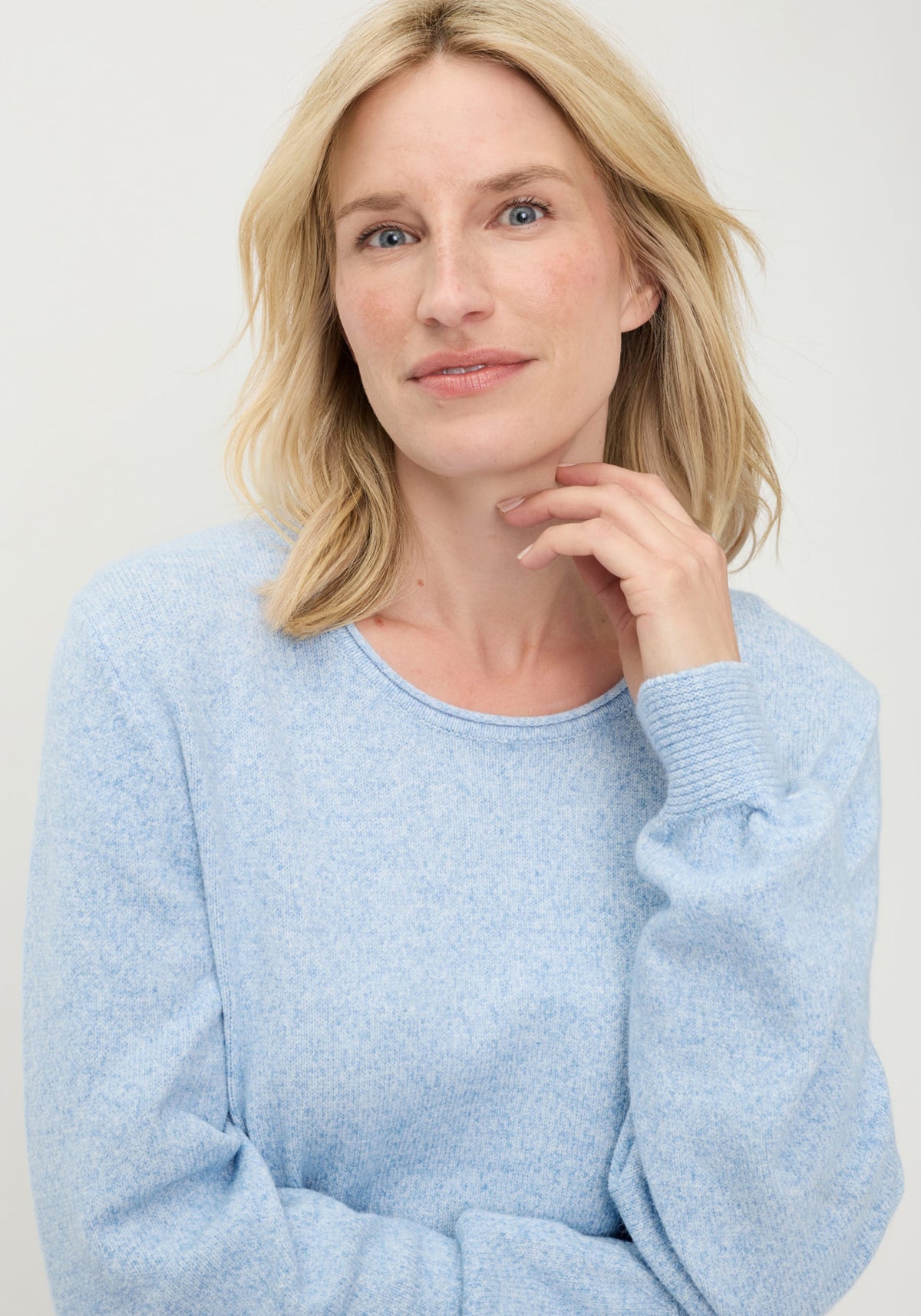 Pull en maille mélangée