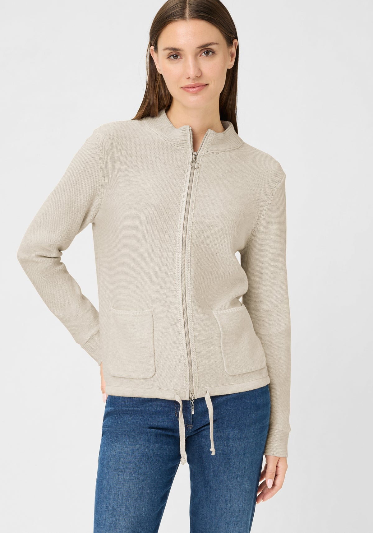 Cardigan zippé