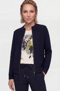 Cardigan zippé à col roulé