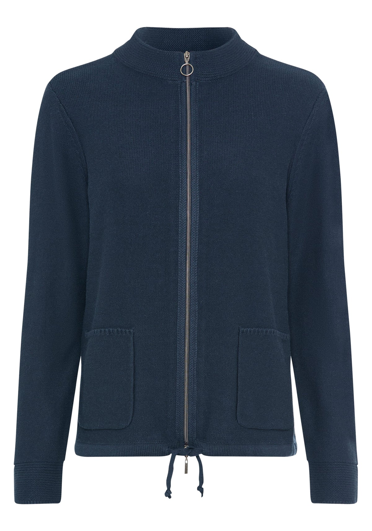 Zip Front Mock Neck Cardigan