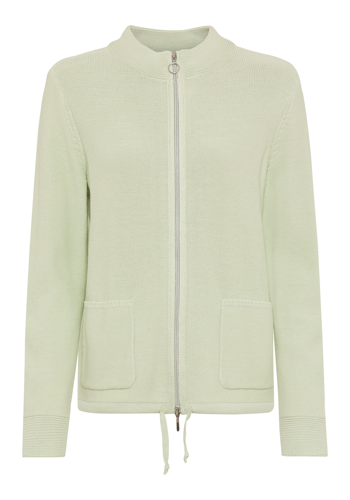 Zip Front Mock Cardigan