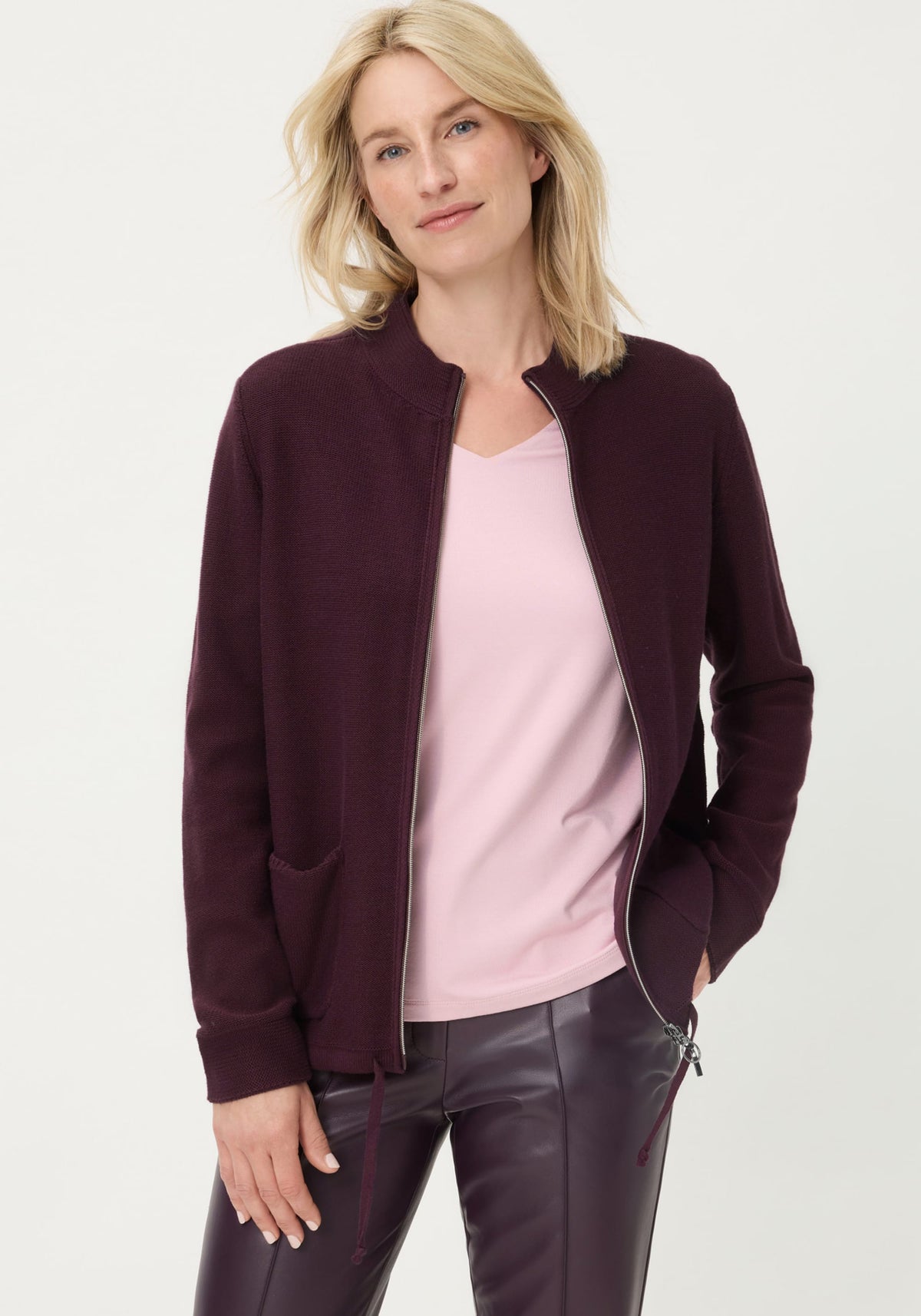 Cardigan zippé