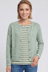 Melange Yarn Cardigan