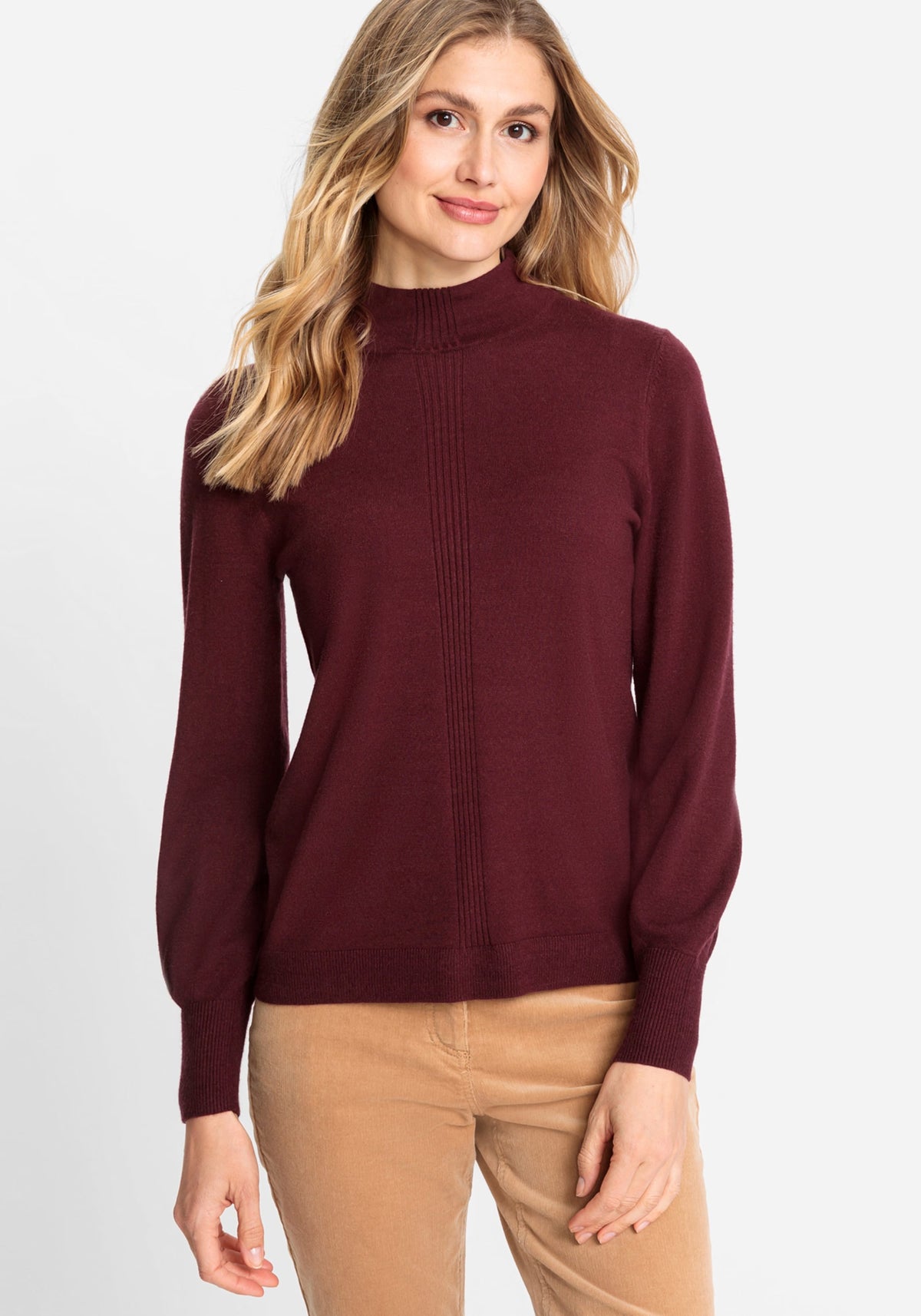 Long Sleeve Mock Neck Sweater