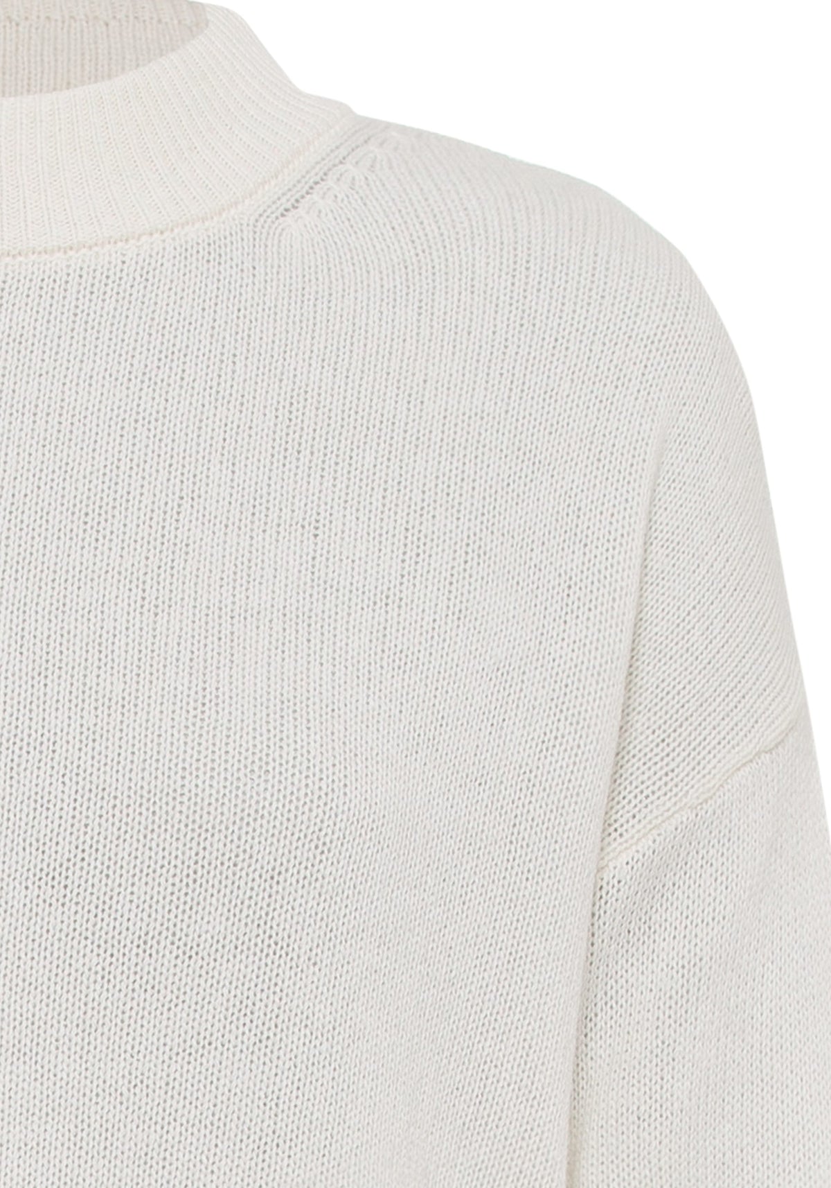 Cashmere Merino Long Sleeve Solid Mock Neck Sweater