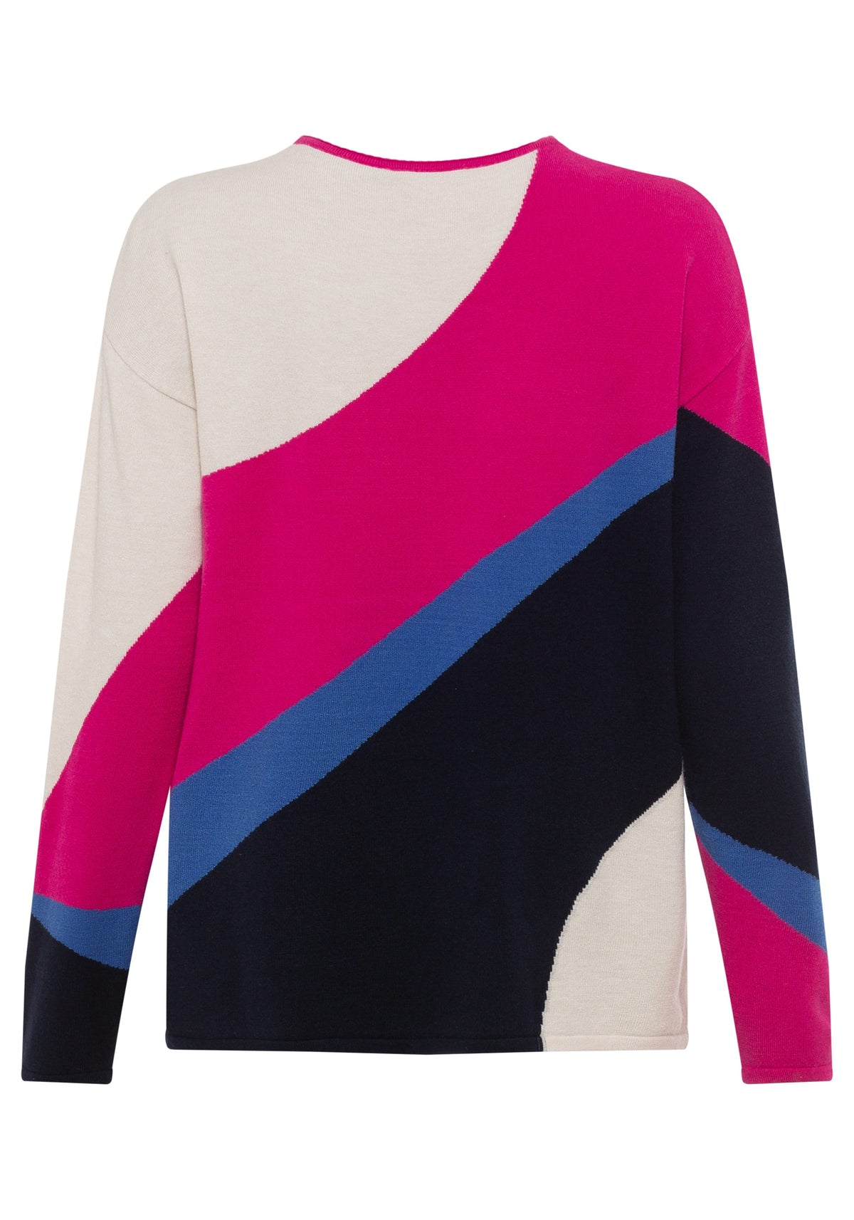 Long Sleeve Assymetric Graphic Pullover