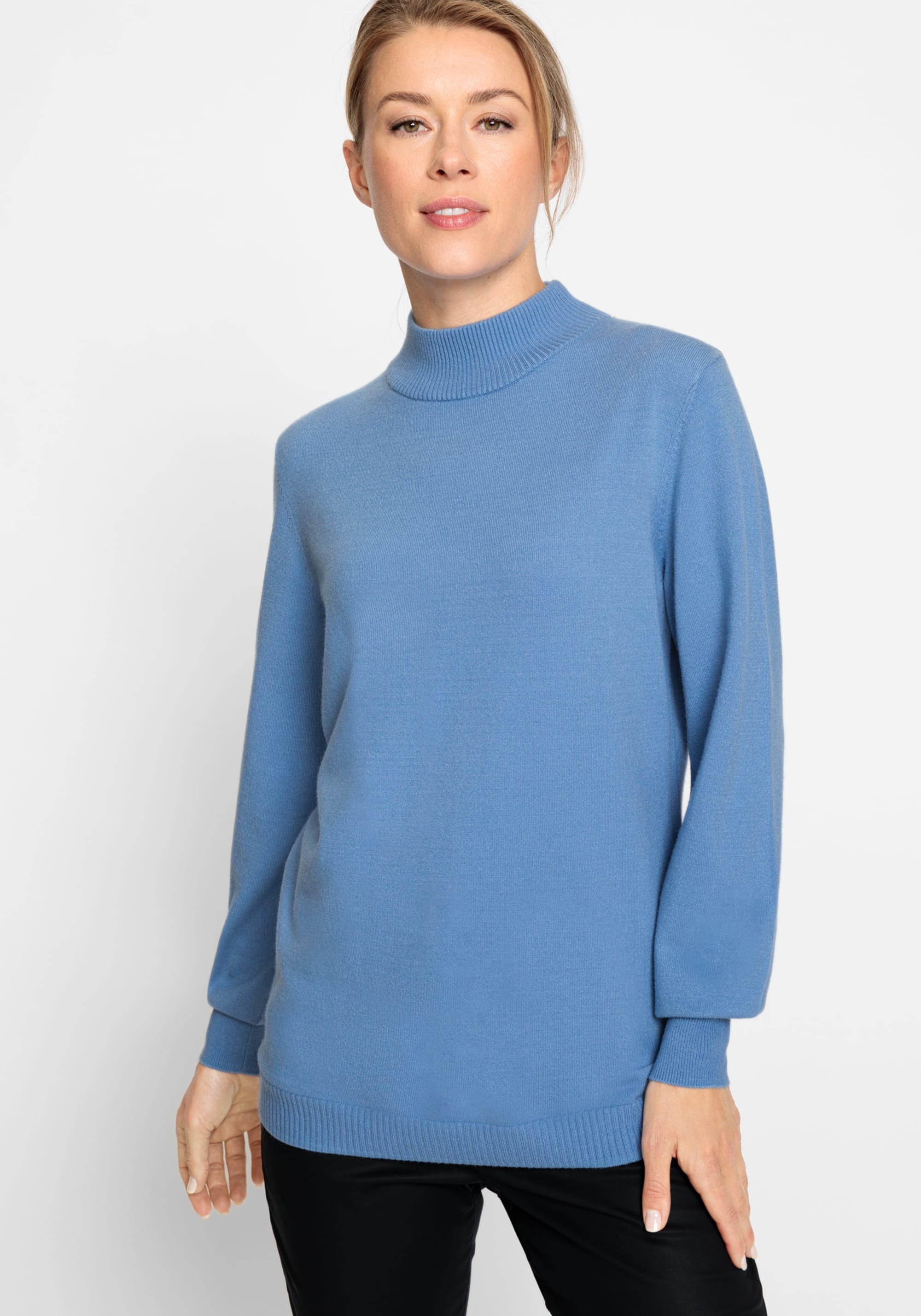 Long Sleeve Mock Neck Sweater - Olsen Fashion Canada