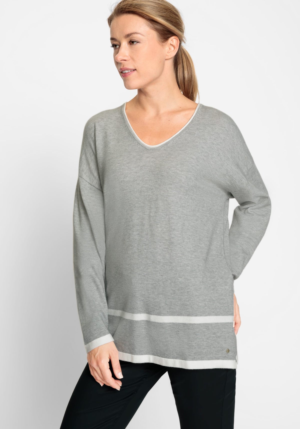 Long Sleeve V-Neck Sweater