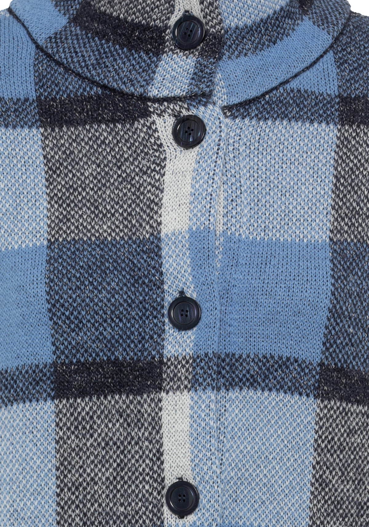 Long Sleeve Longline Plaid Sweater Cardigan