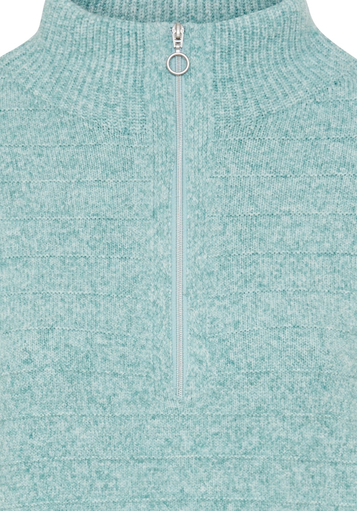 Pull ras du cou semi-fermé