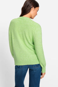 Cotton Blend 3/4 Sleeve Solid Pullover
