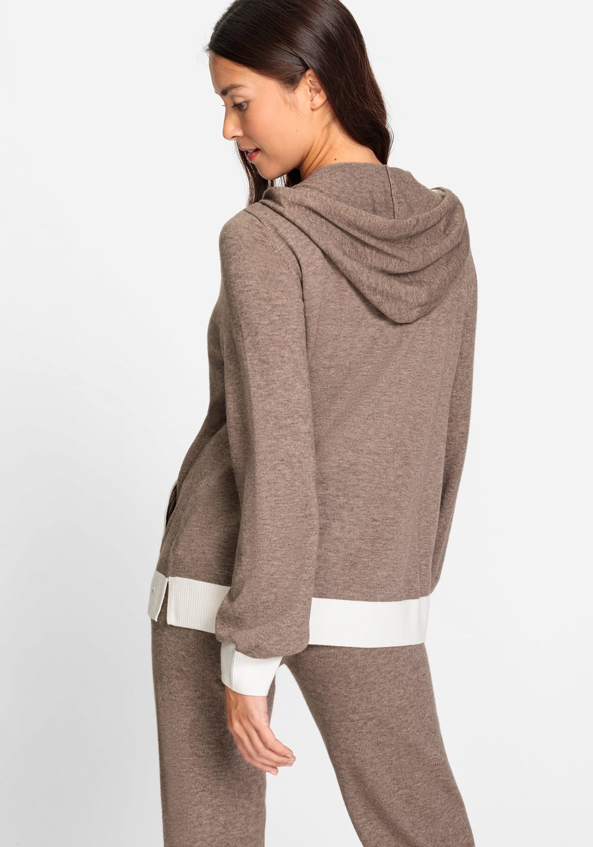 Long Sleeve Sweater Knit Hoodie