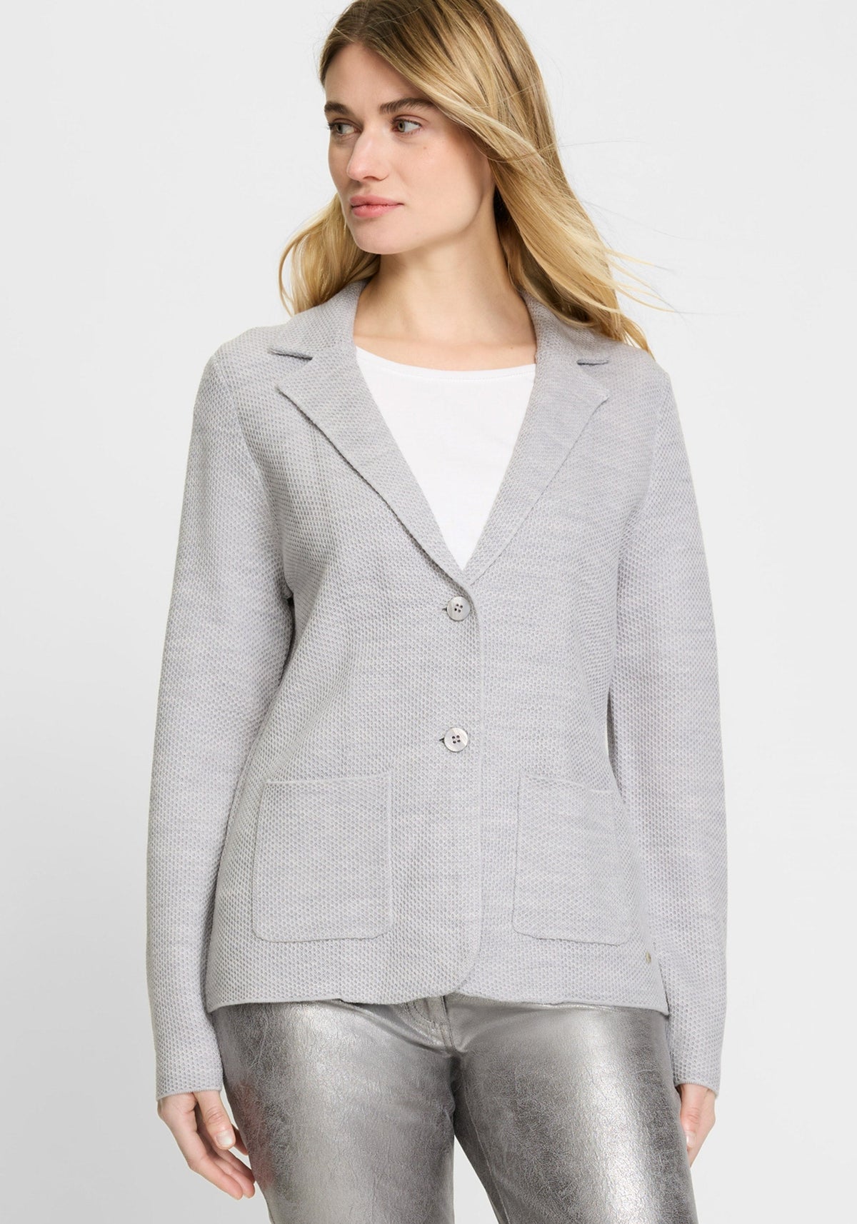 Merino Wool Blend Blazer