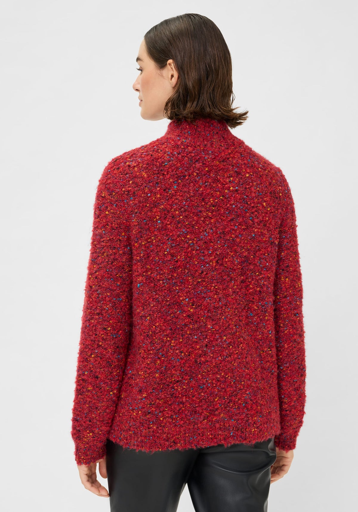 Pull bouclé multicolore