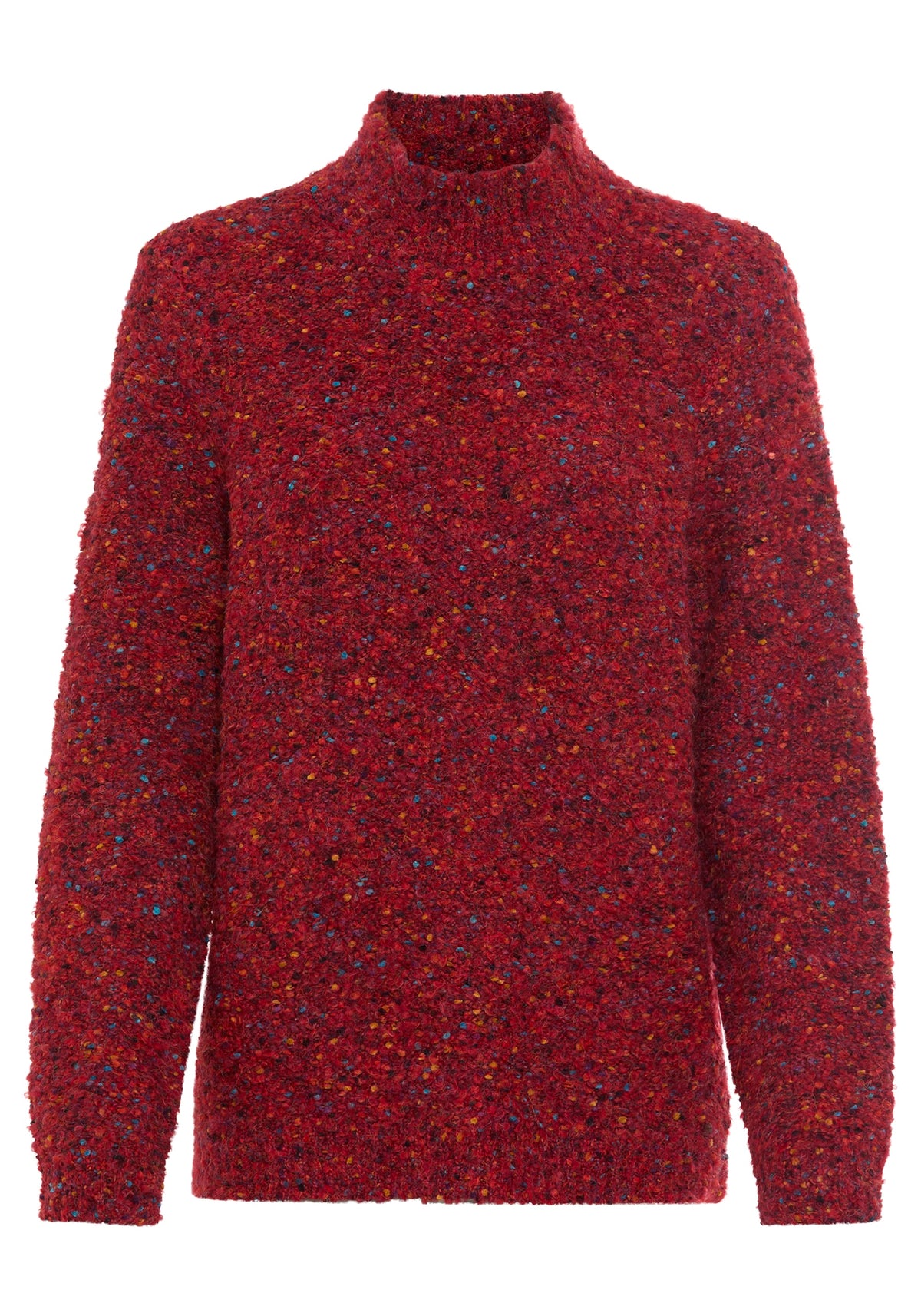 Pull bouclé multicolore