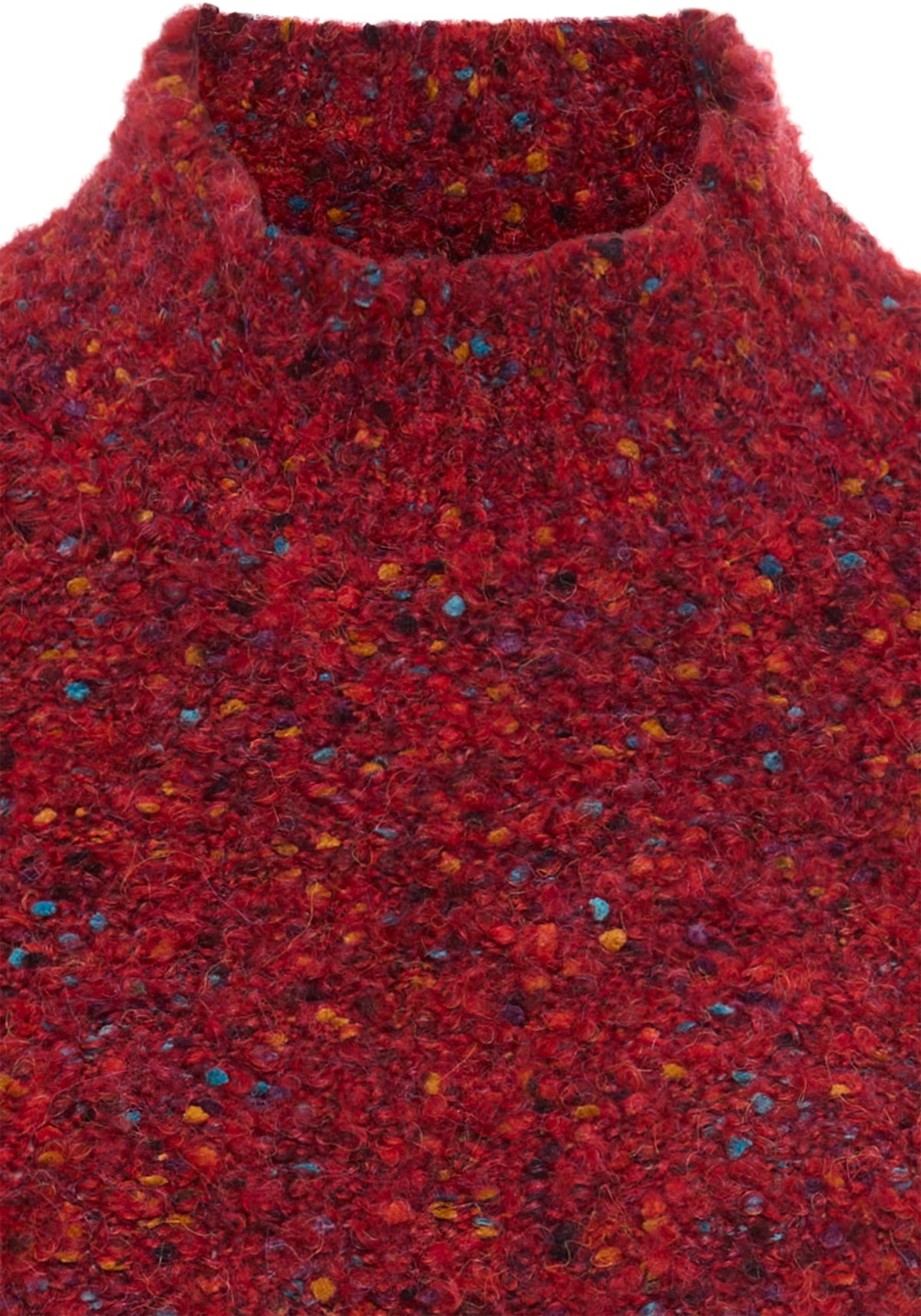 Pull bouclé multicolore