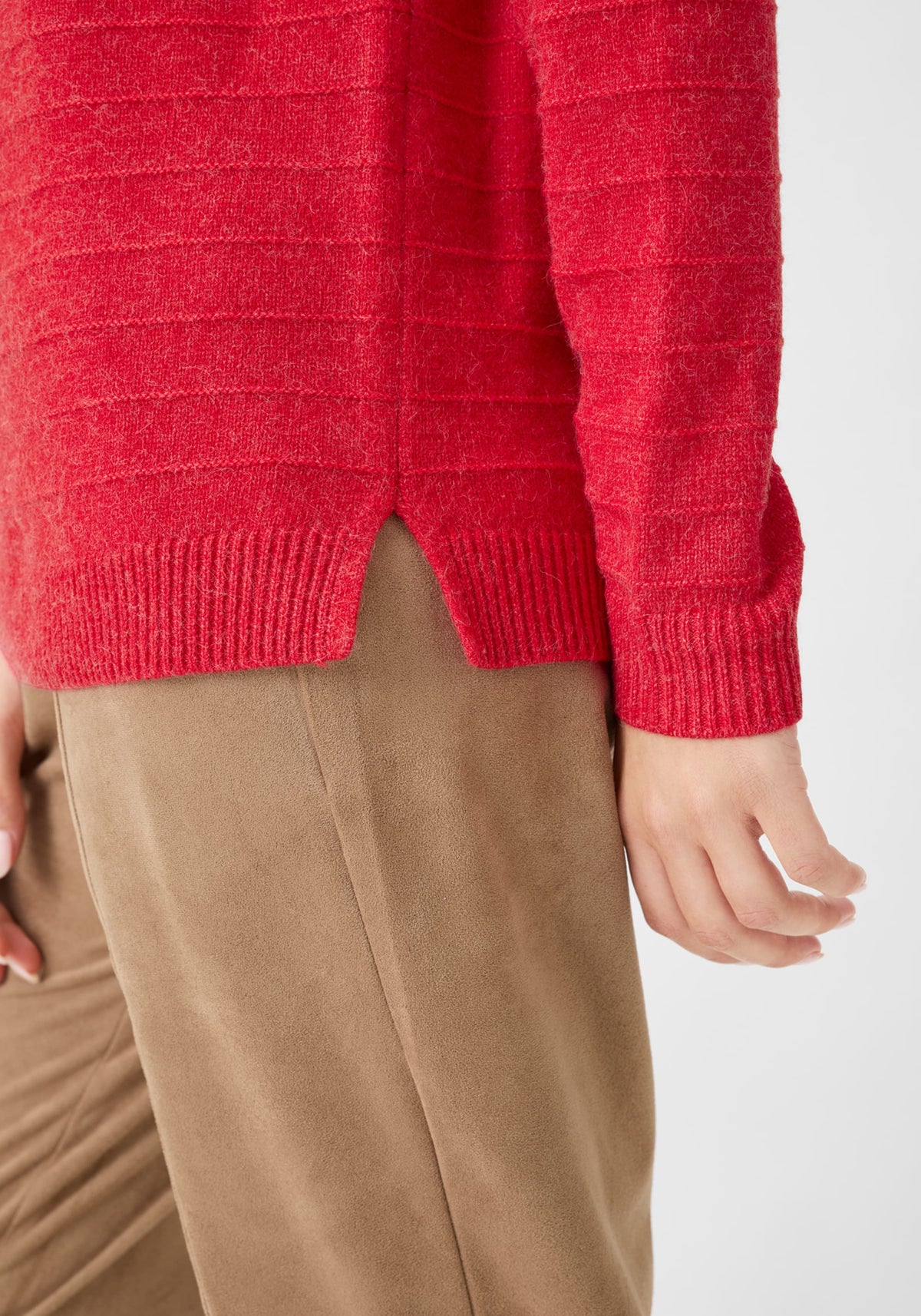 Pull mélangé à col roulé