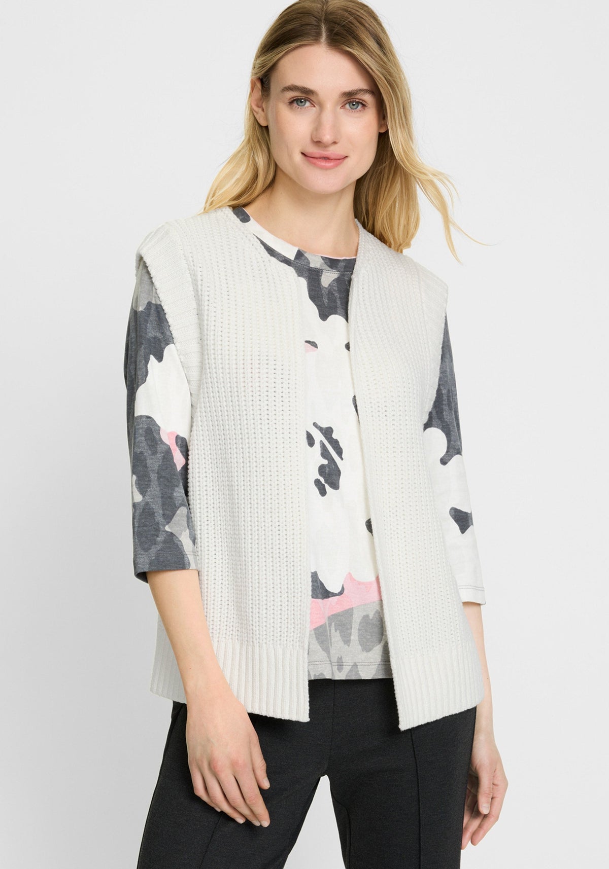 Cotton Blend Sweater Vest