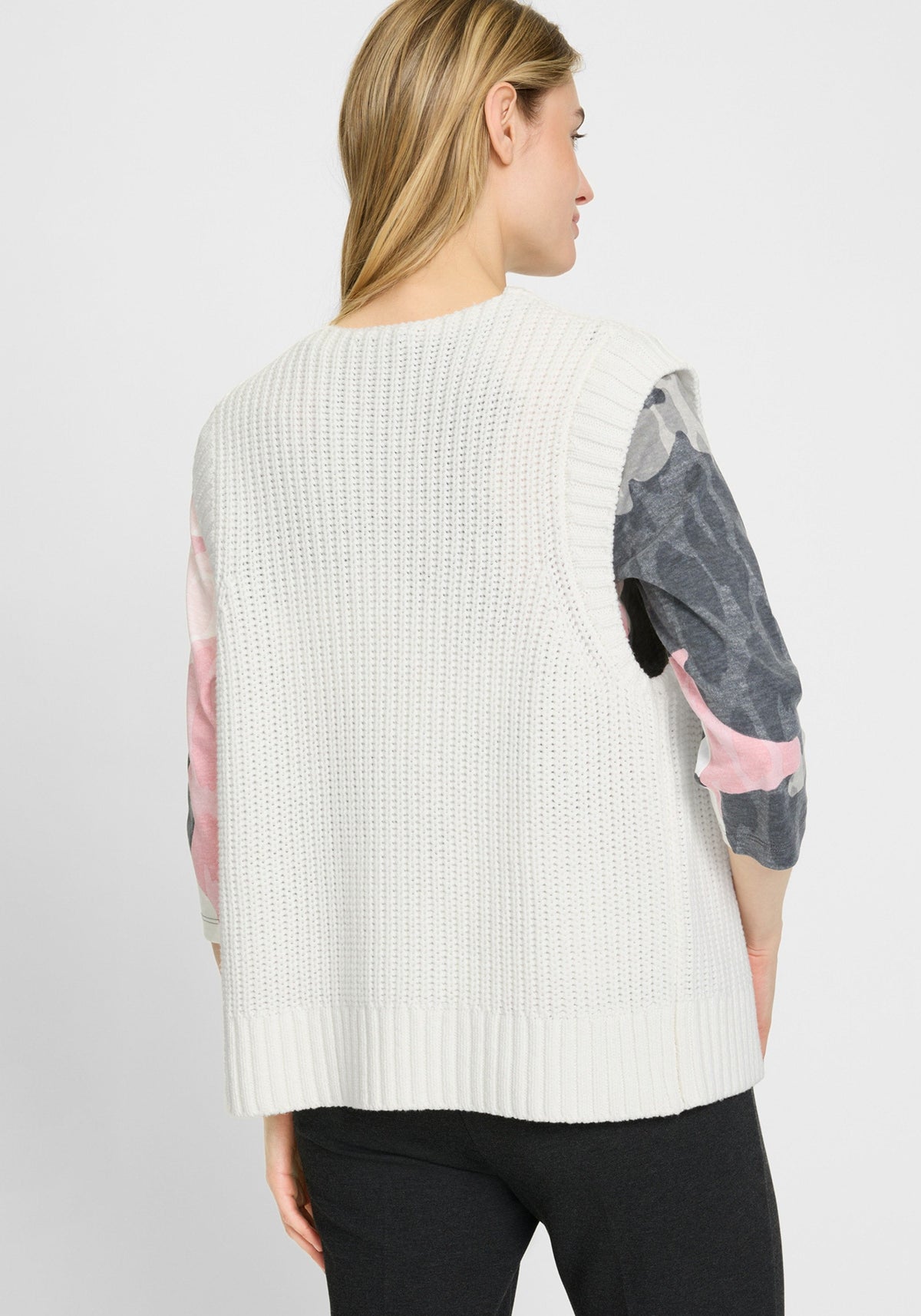 Cotton Blend Sweater Vest