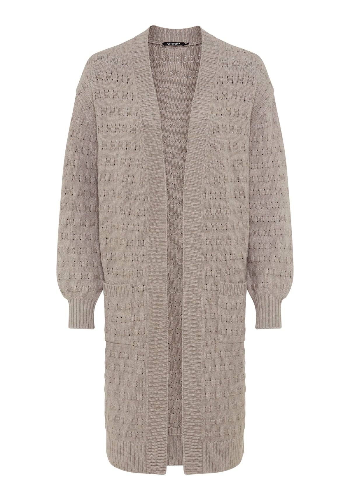 Stitch Interest Longline Cardigan