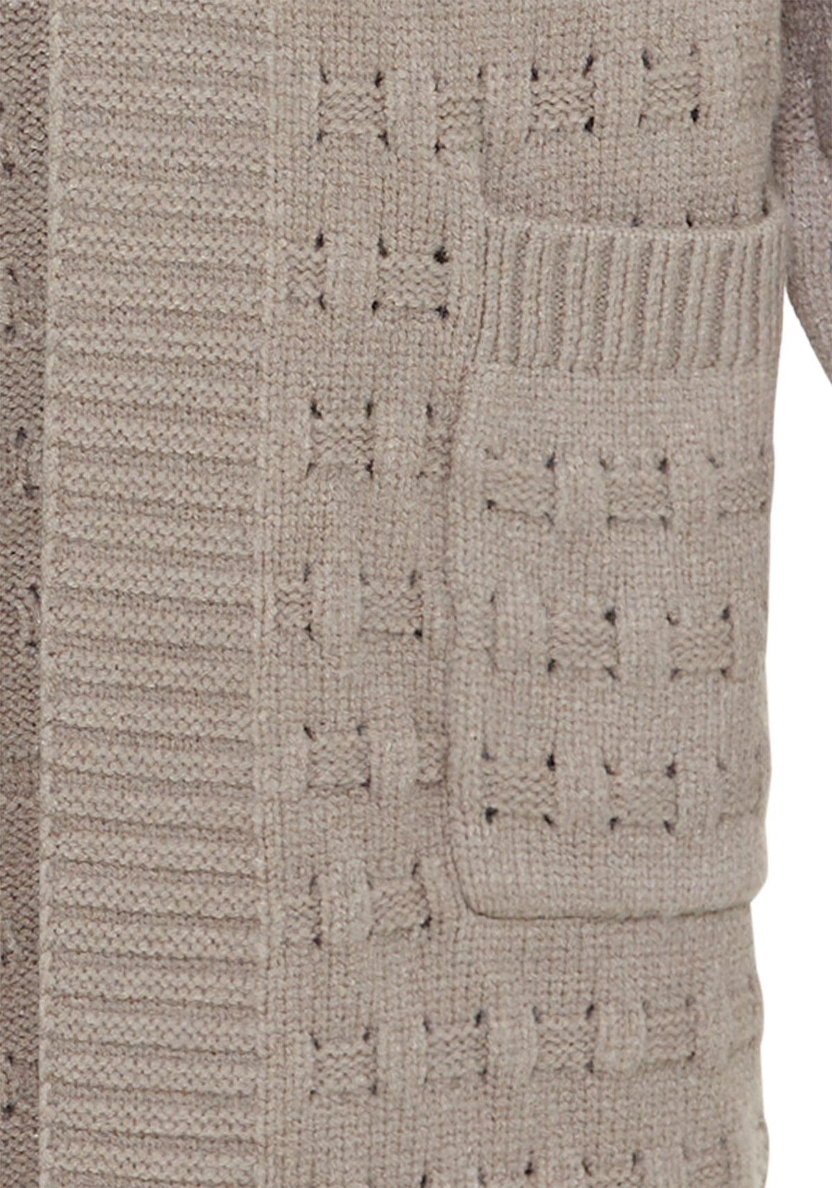 Stitch Interest Longline Cardigan