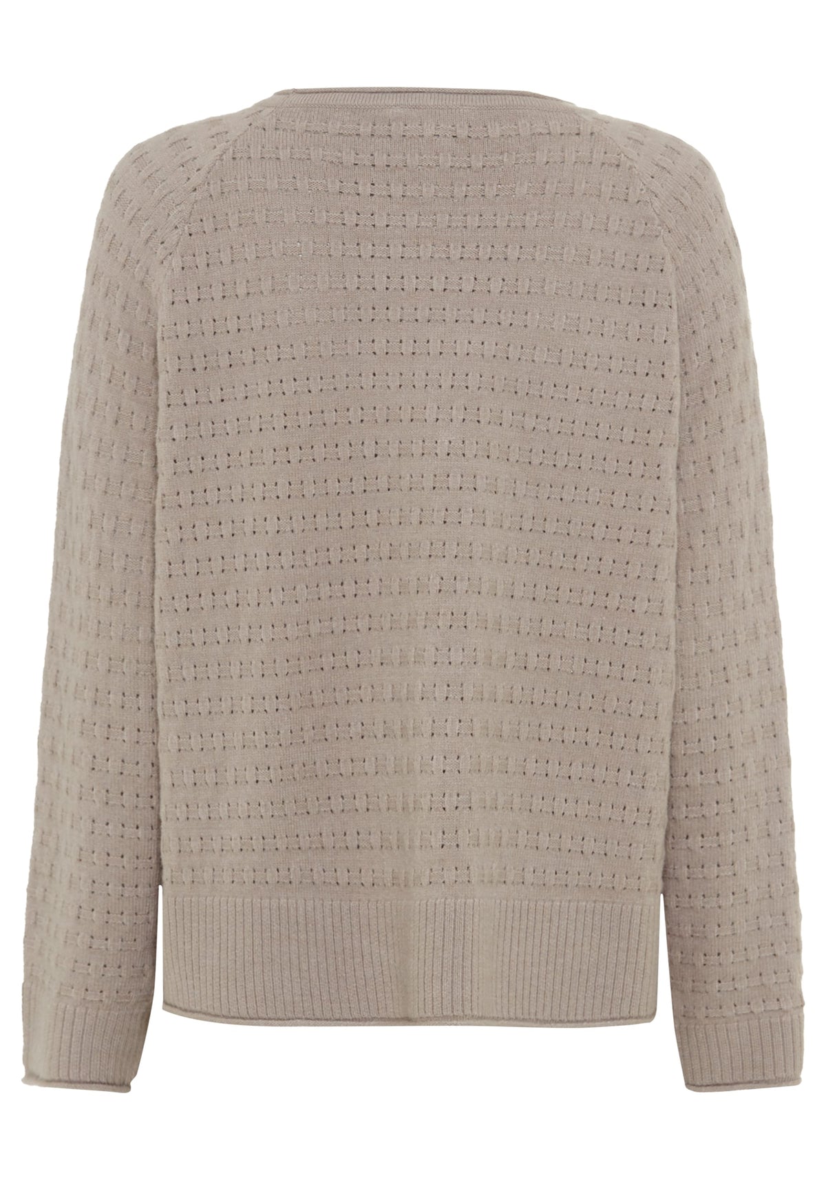 Stitch Interest Boat Neck Sweater