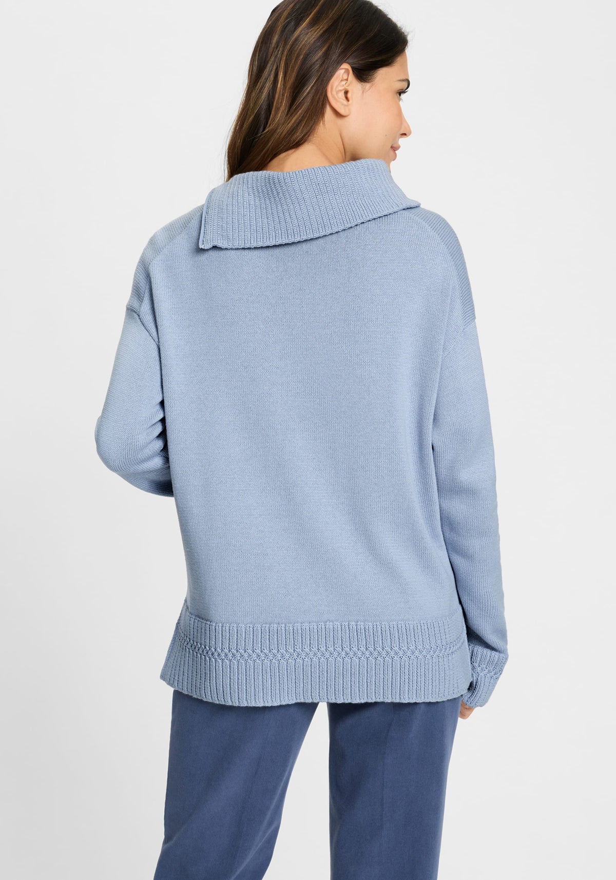Sweater with Convertible Neckline