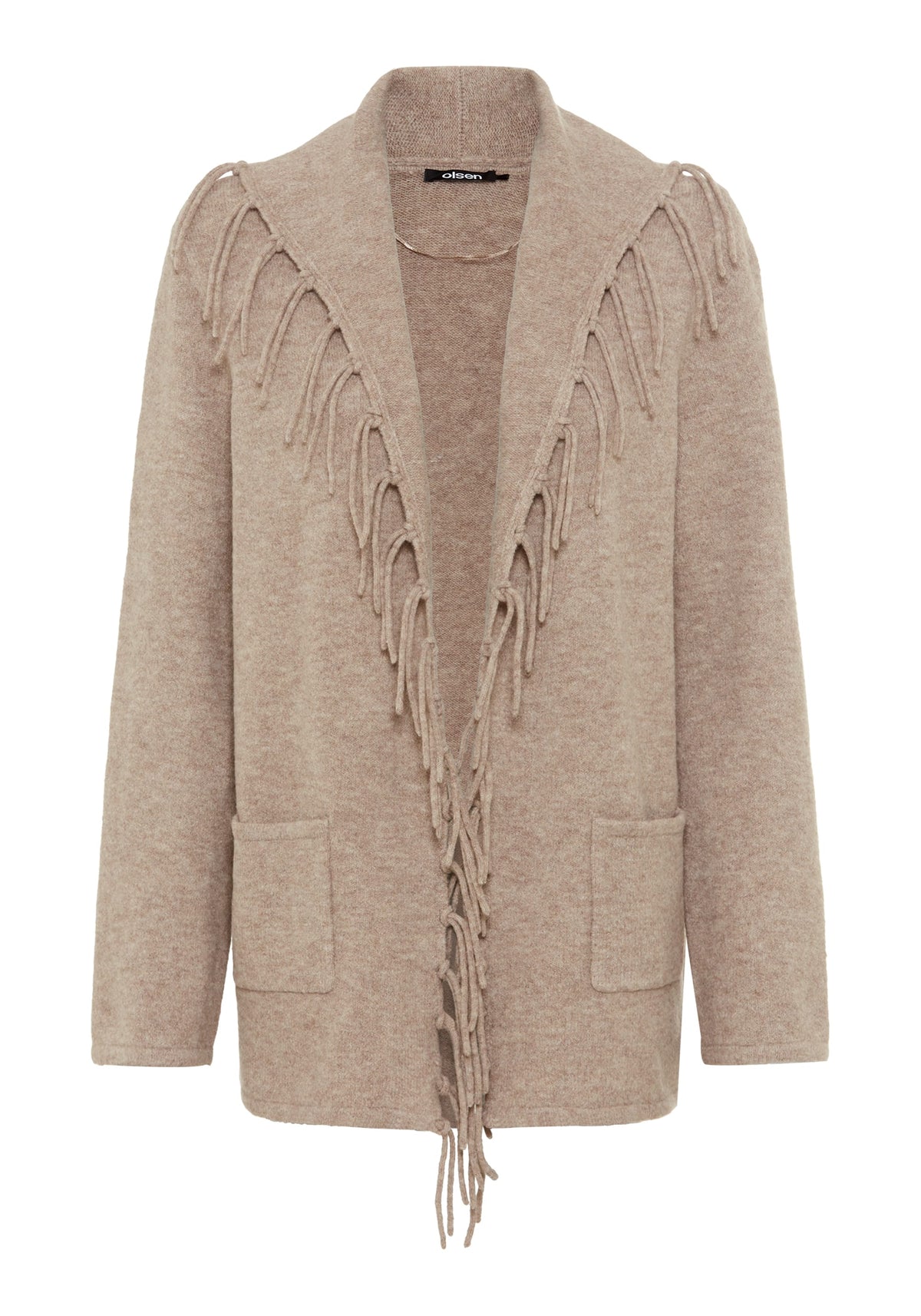 Fringe Trim Cardigan
