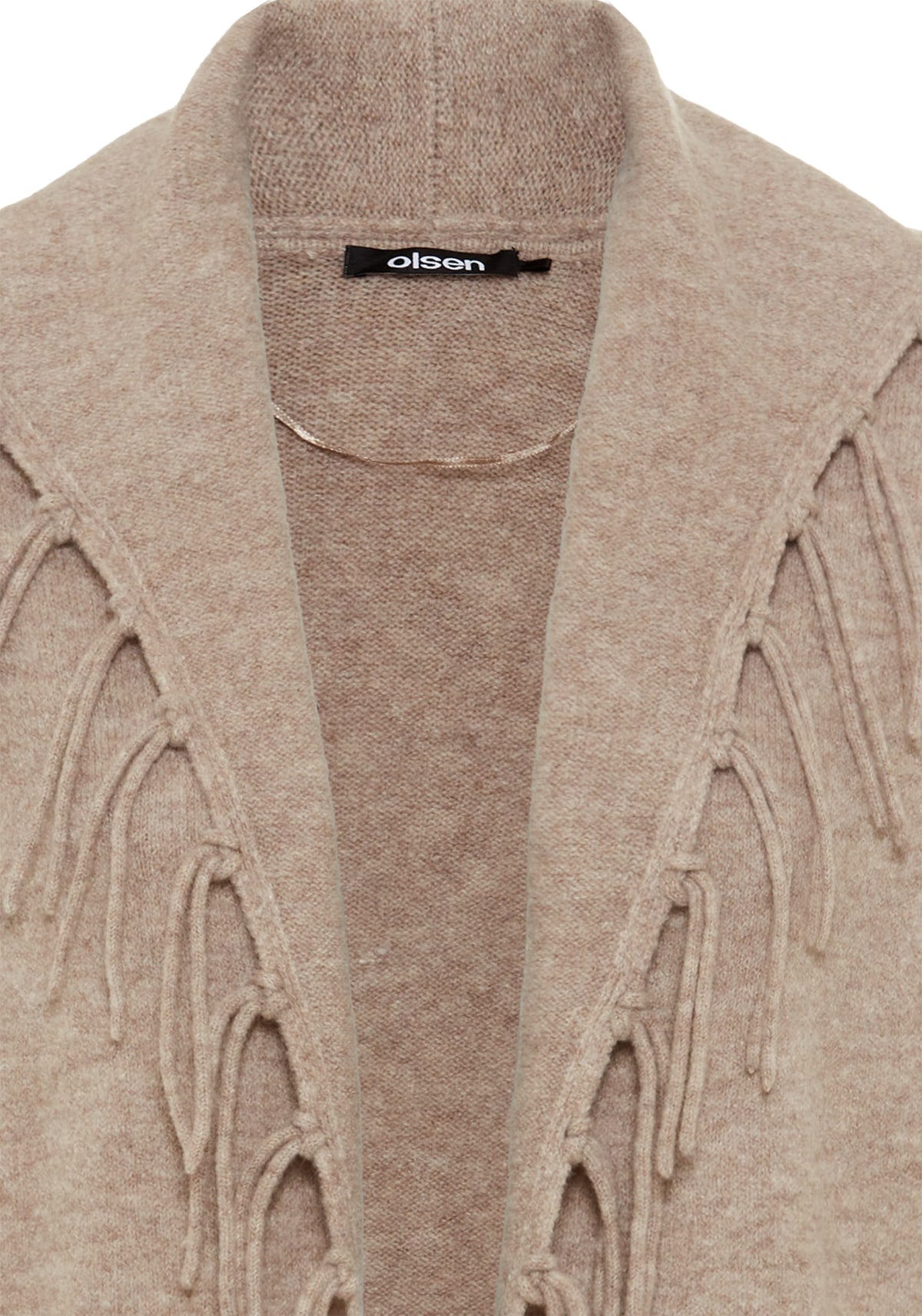 Fringe Trim Cardigan