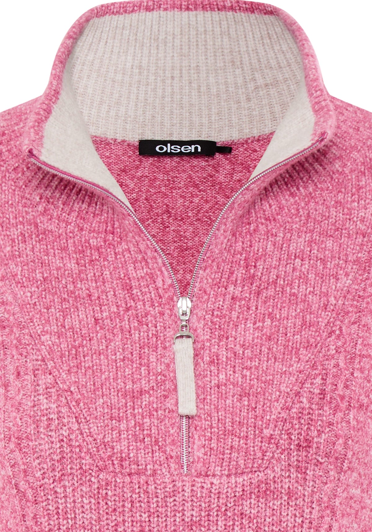 Pull à col roulé 1/4 zippé