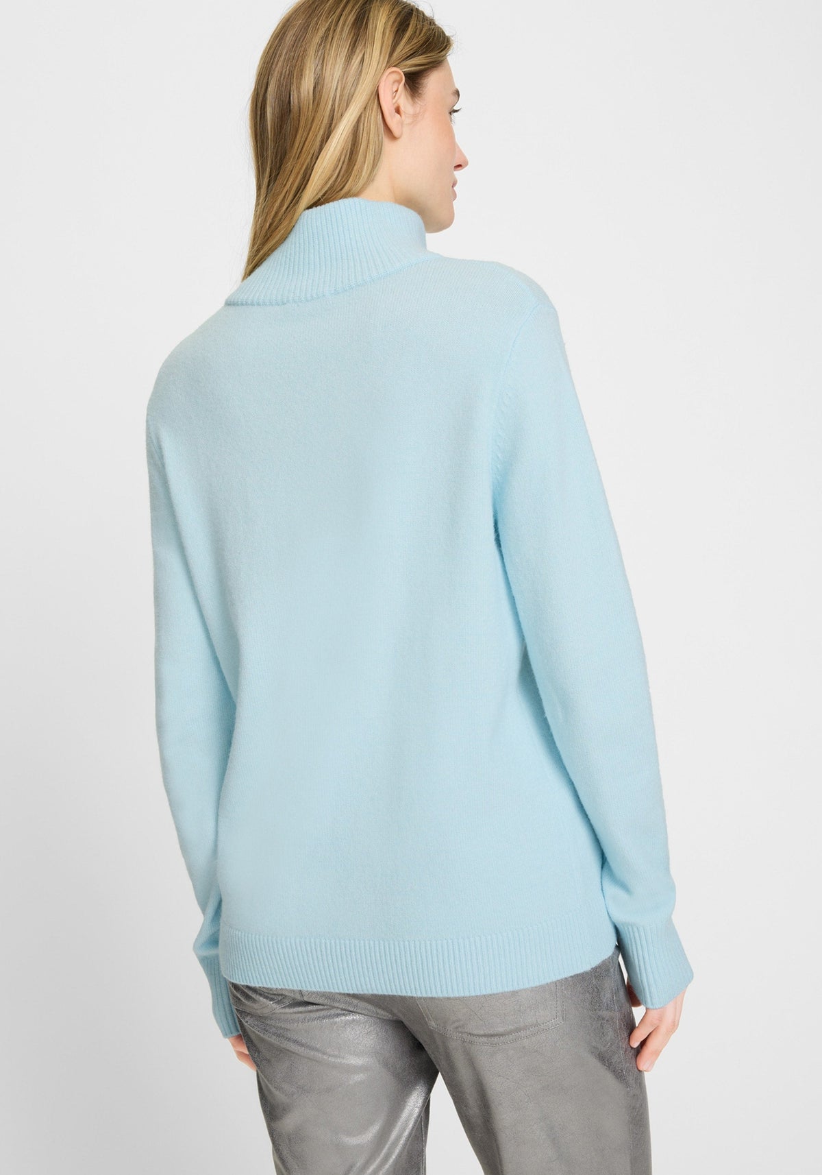1/4 Zip Mock Neck Sweater