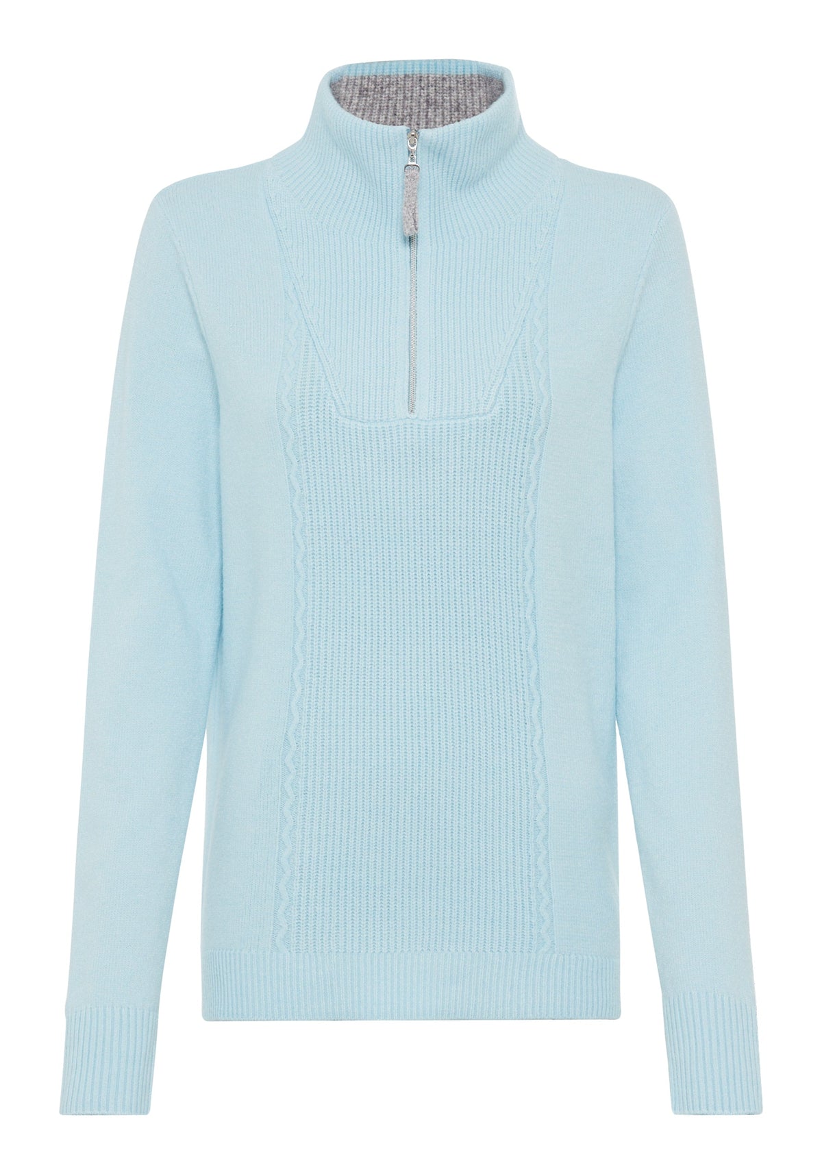 1/4 Zip Mock Neck Sweater