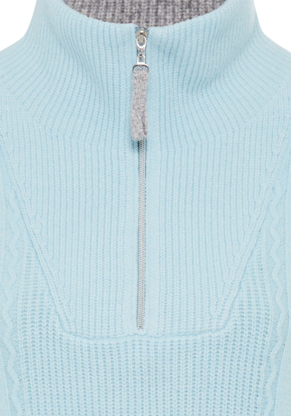 1/4 Zip Mock Neck Sweater