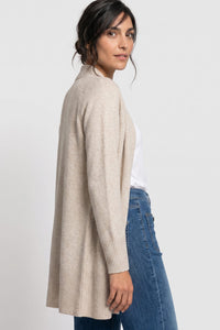 Longline Open Front Cardigan