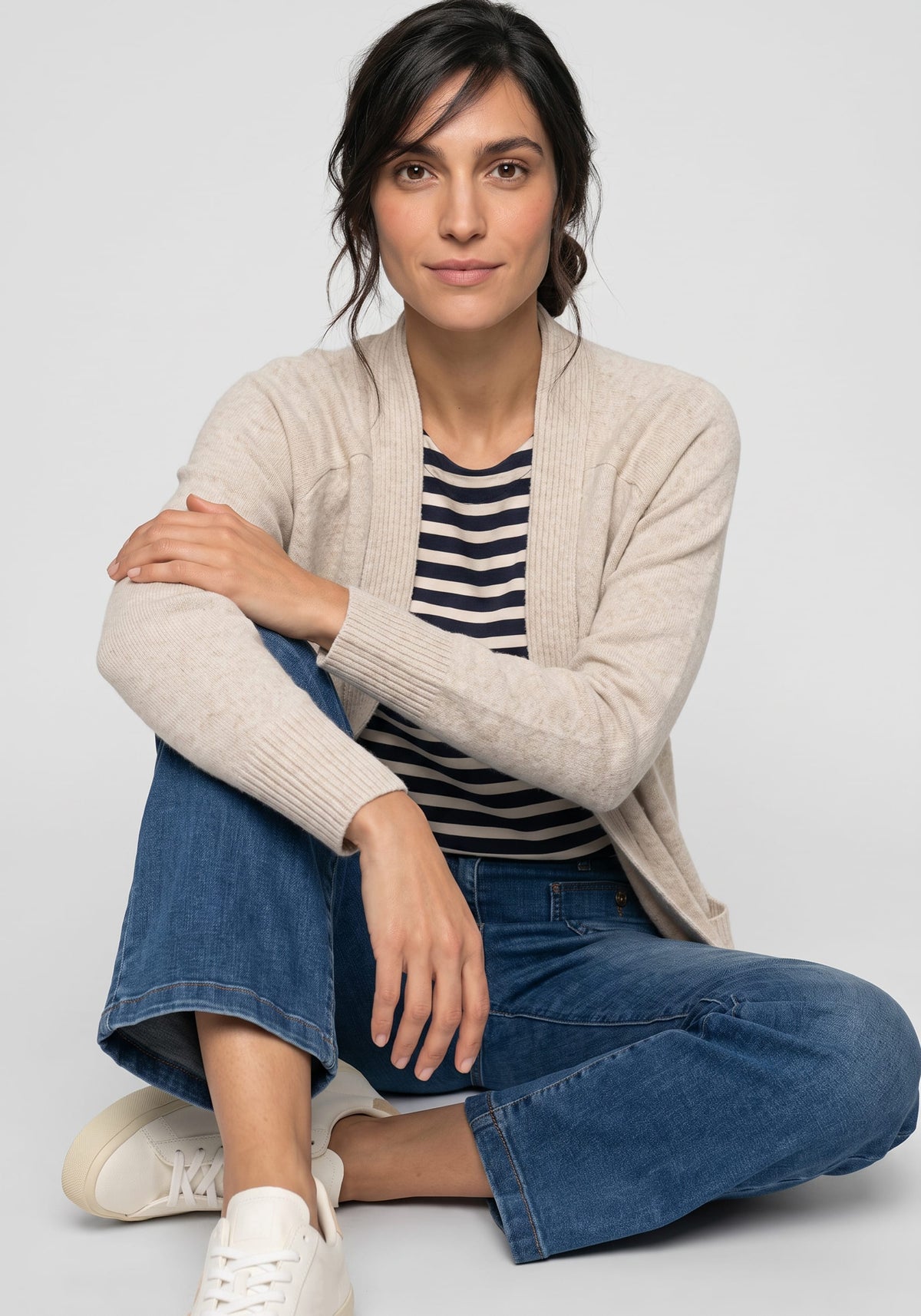 Longline Open Front Cardigan