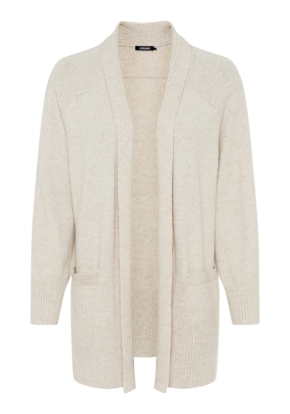 Longline Open Front Cardigan