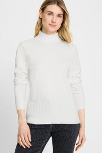 Solid Mock Neck Sweater