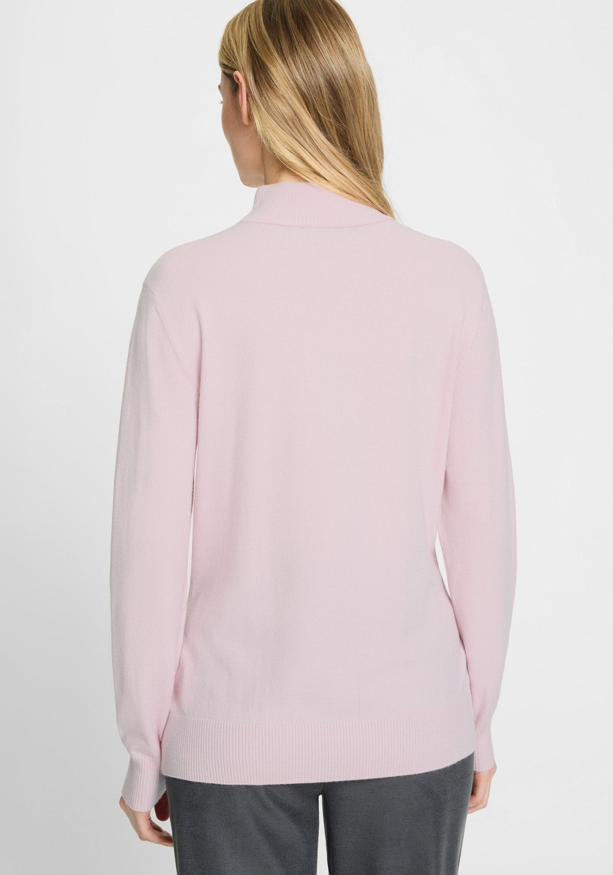 Solid Mock Neck Sweater