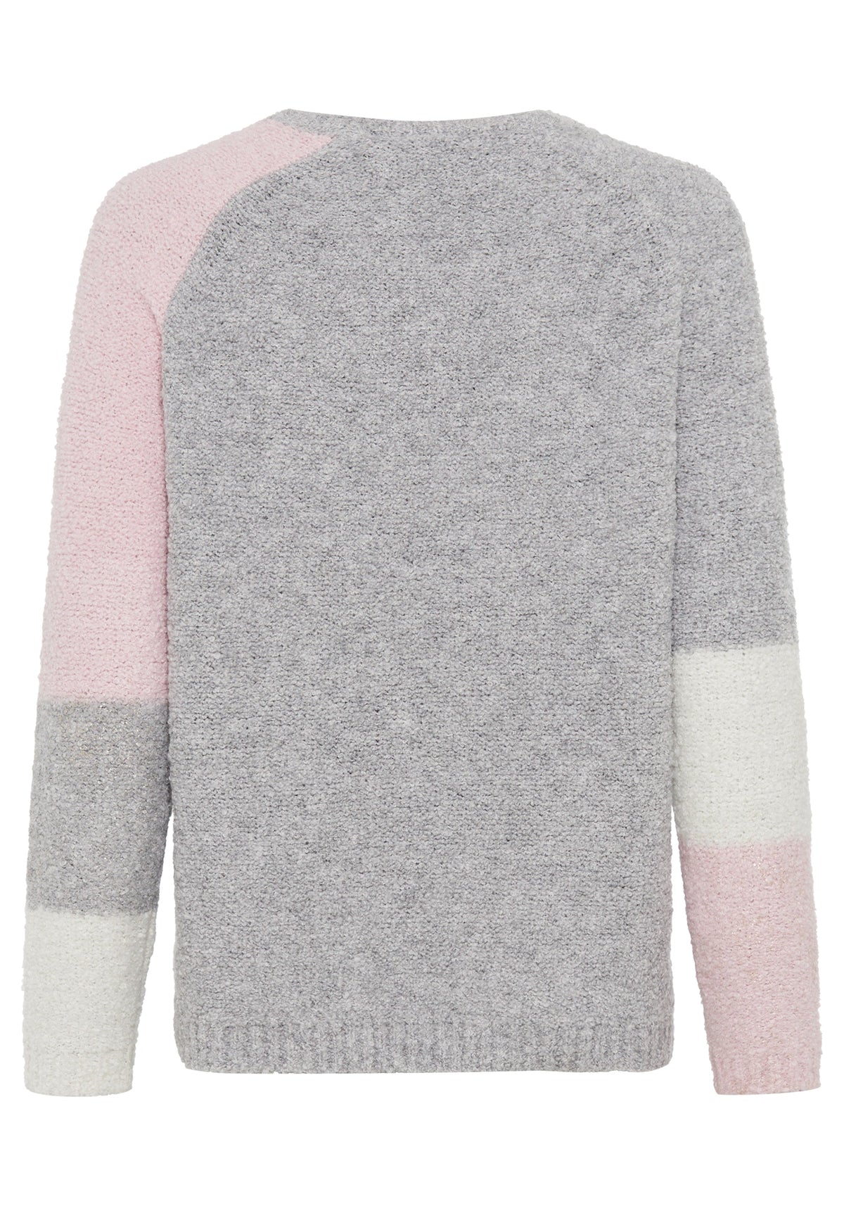 Colour Block Bouclé Sweater