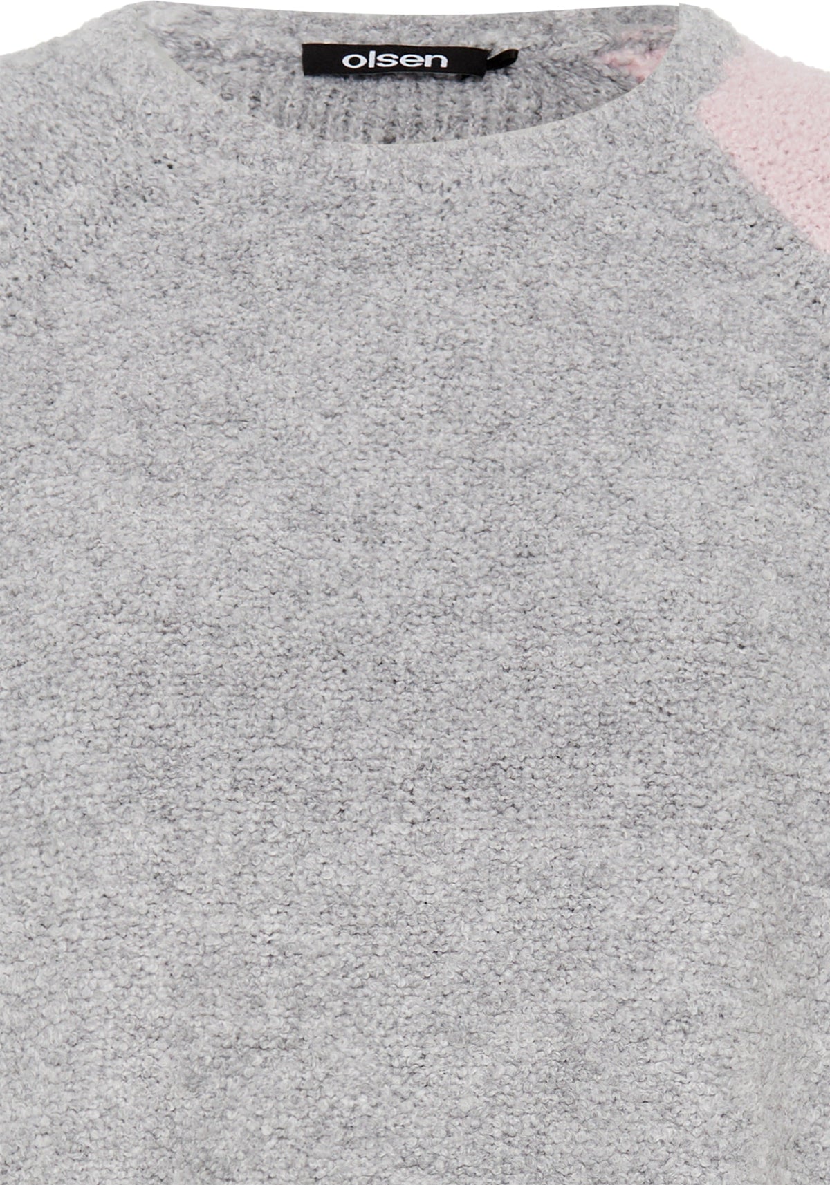 Colour Block Bouclé Sweater