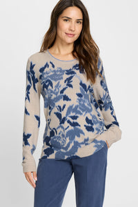 Abstract Floral Sweater