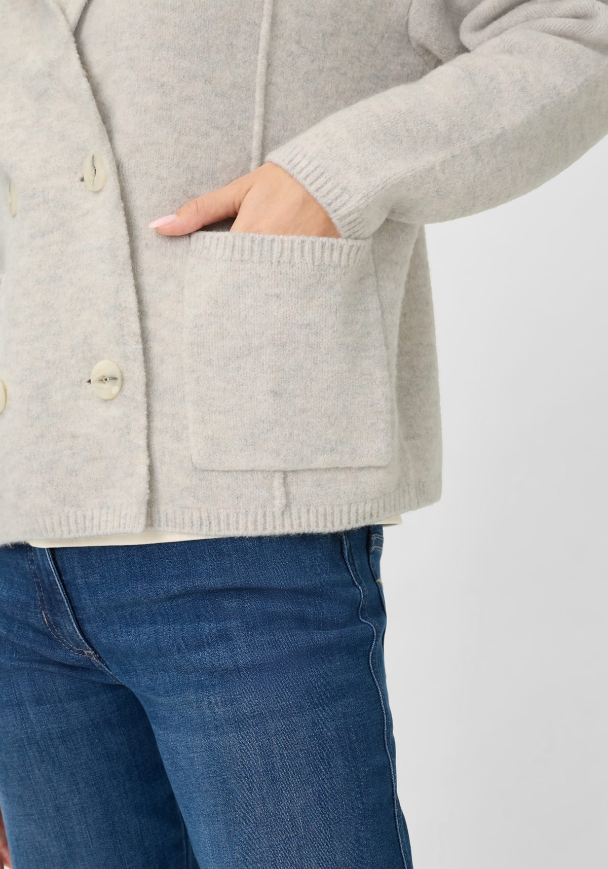 Double Breasted Sweater Cardigan