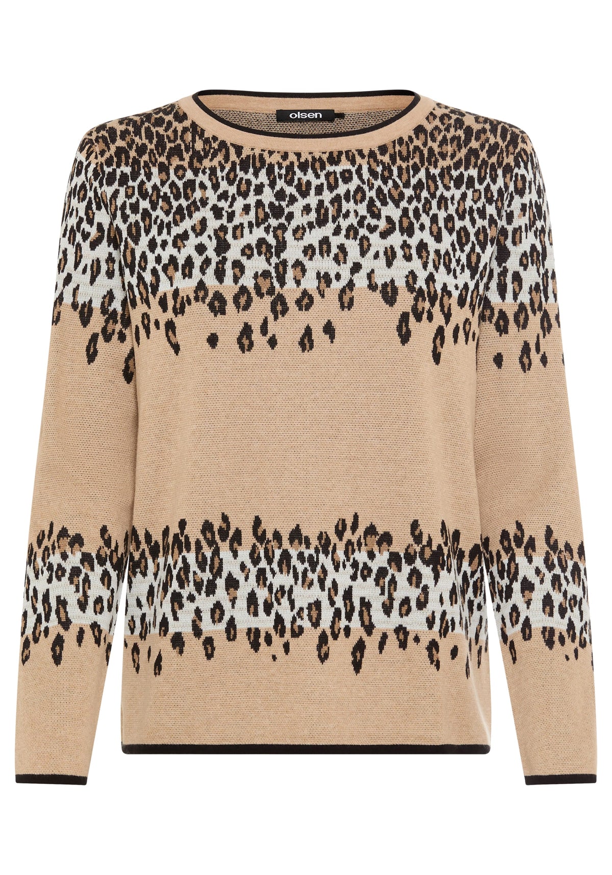 Leopard Panneaux Sweater