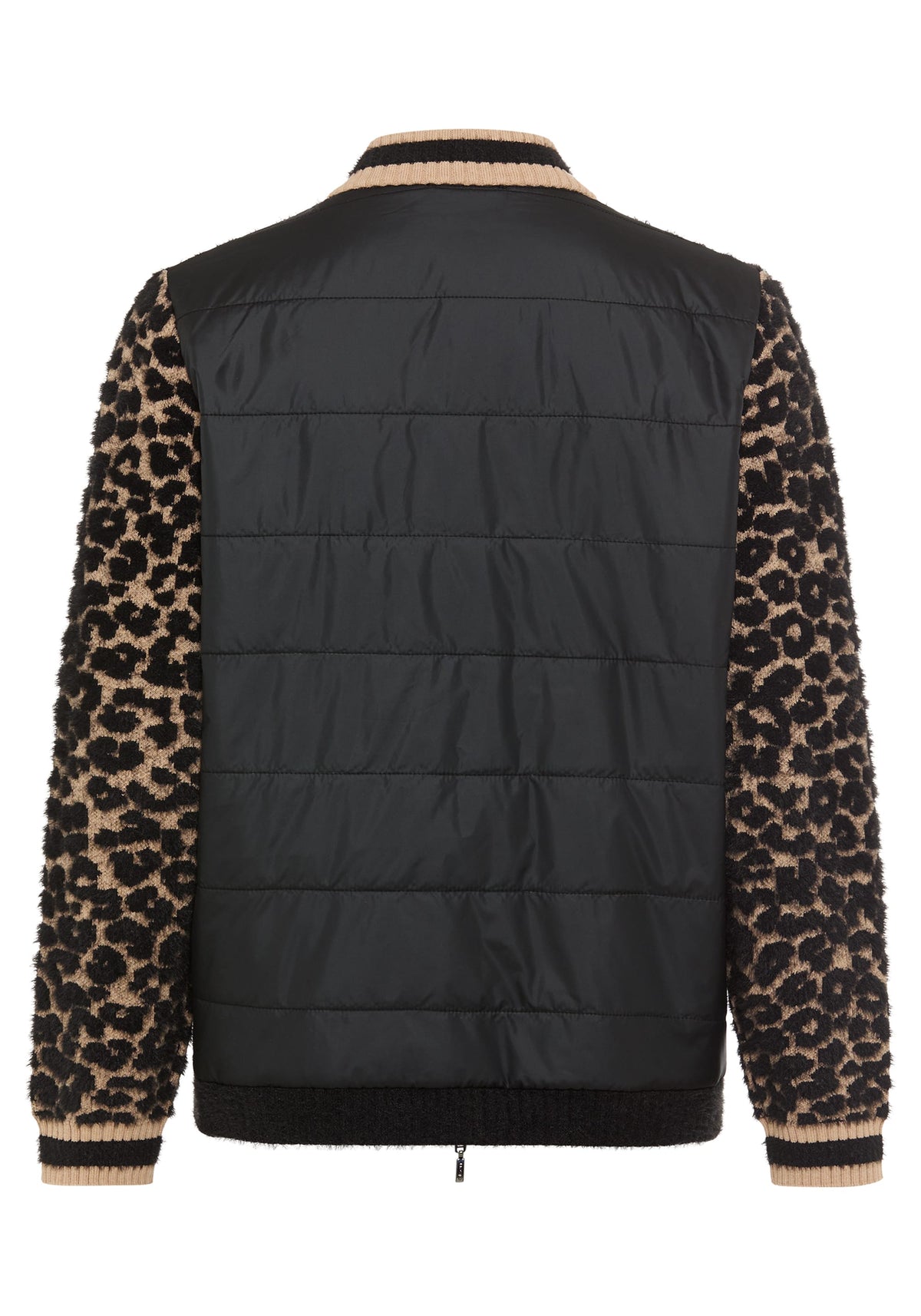 Cardigan zippé en léopard