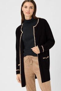 Leopard Scarf with Frayed Edge Trim